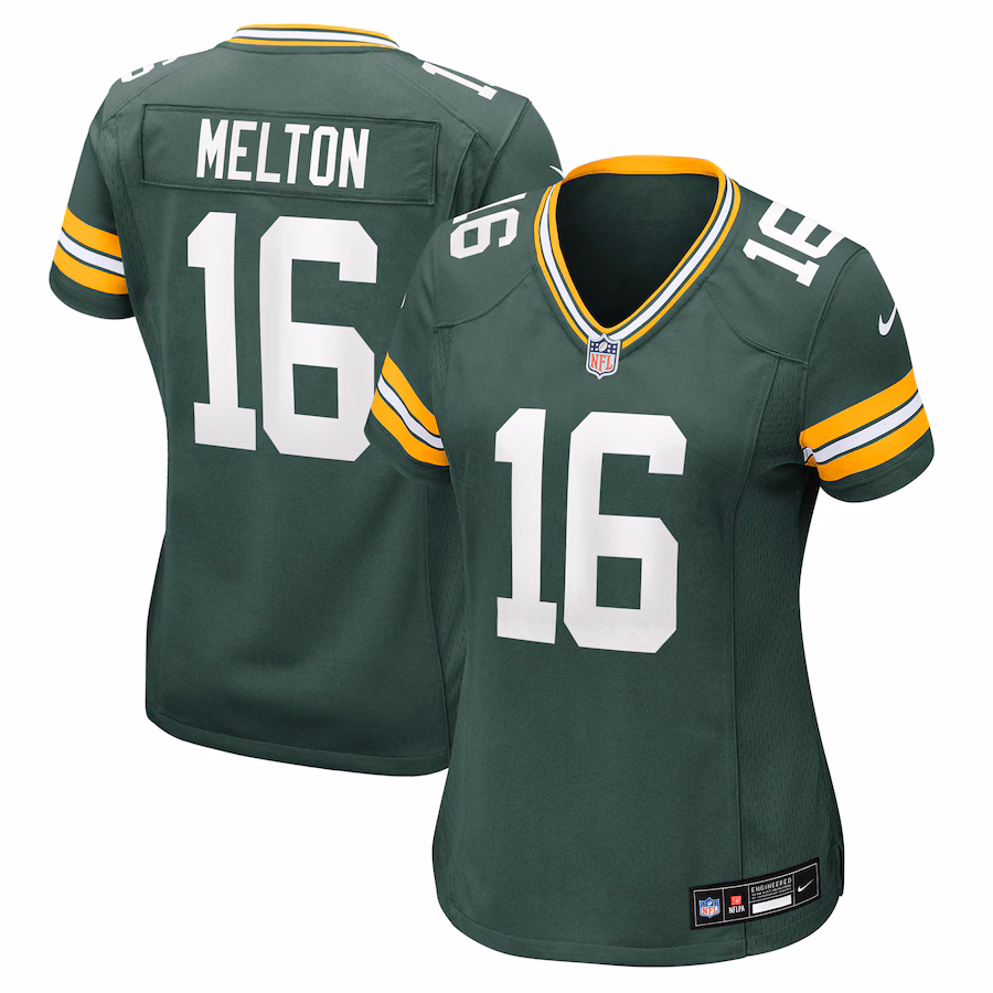 Women's Green Bay Packers Bo Melton Nike Green Team Game Jersey