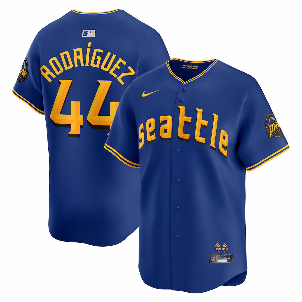 Men's Seattle Mariners Julio Rodriguez Nike Blue City Connect Limited Jersey