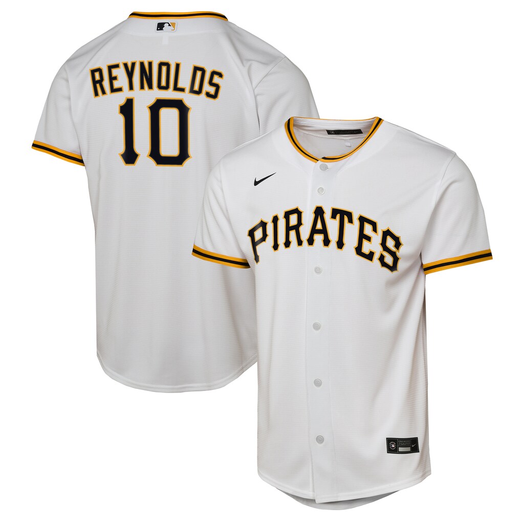 Youth Pittsburgh Pirates Bryan Reynolds Nike White Home Replica Jersey