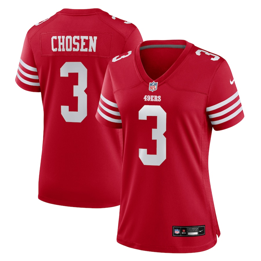 Women's San Francisco 49ers Robbie Chosen Nike Scarlet Team Game Jersey