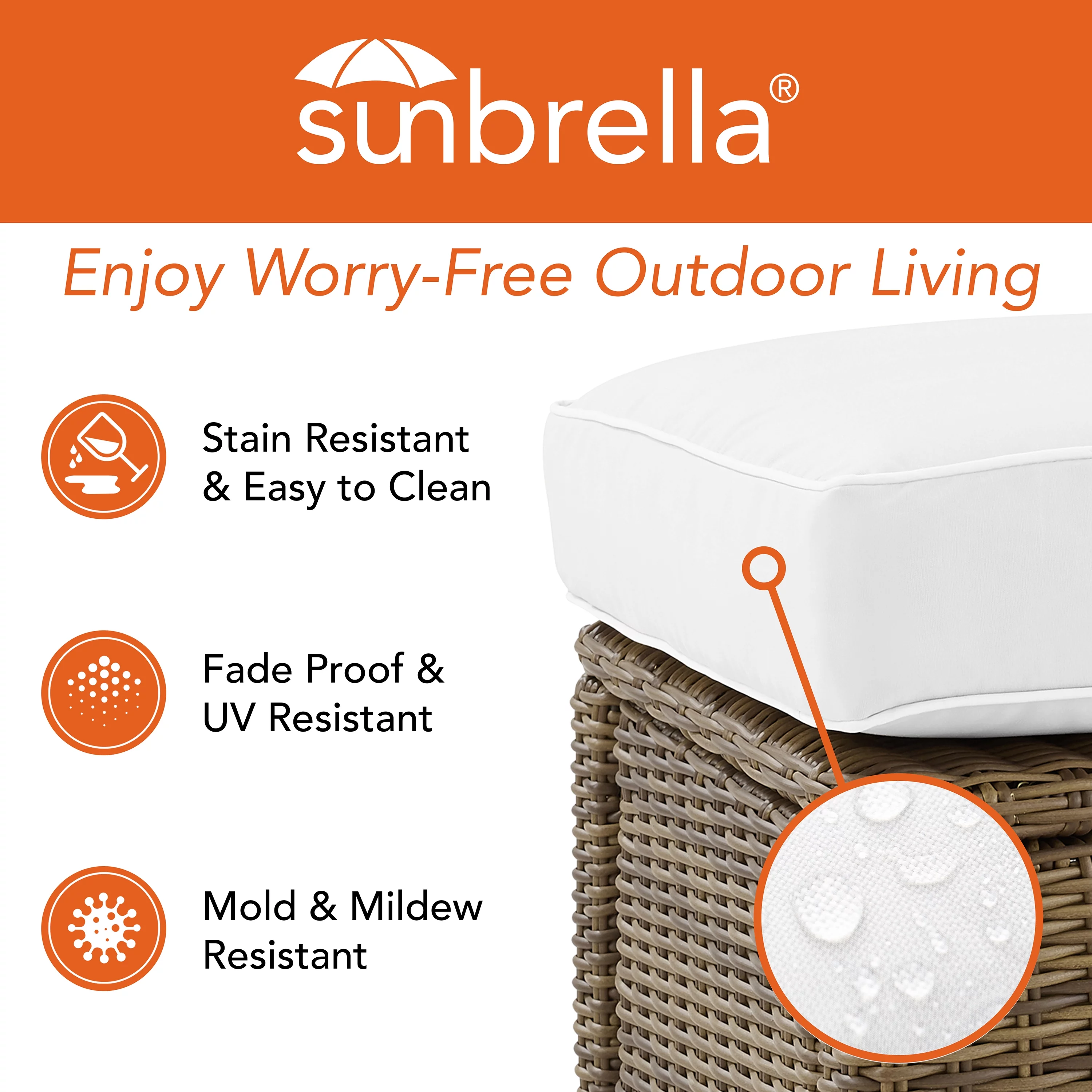 Crosley Furniture Bradenton Wicker / Rattan Outdoor Armchair in Gray/White - Curated Treasures Market