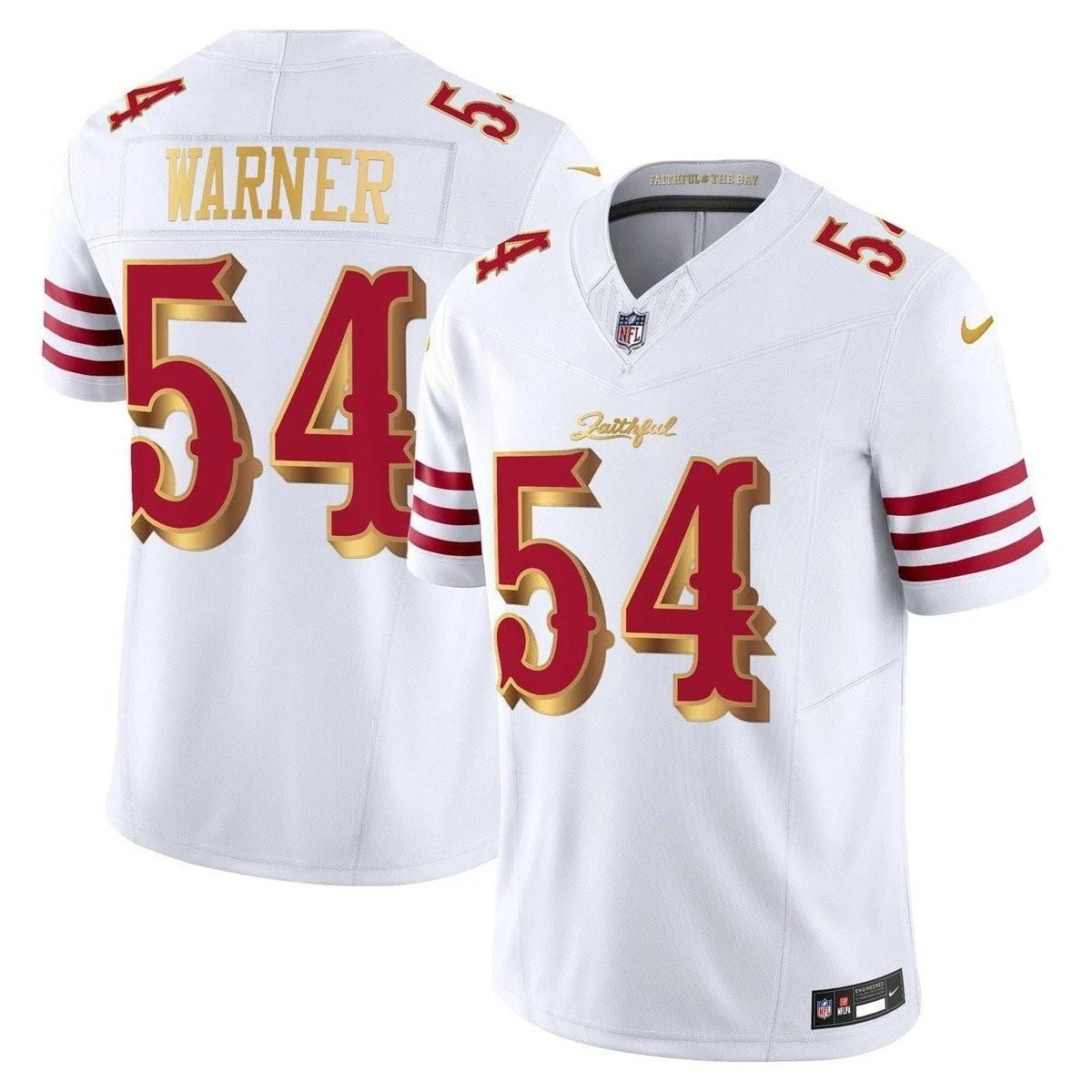 Men's Nike Fred Warner white San Francisco 49ers  Rivalries Collection Vapor F.U.S.E. Stitched Limited Jersey