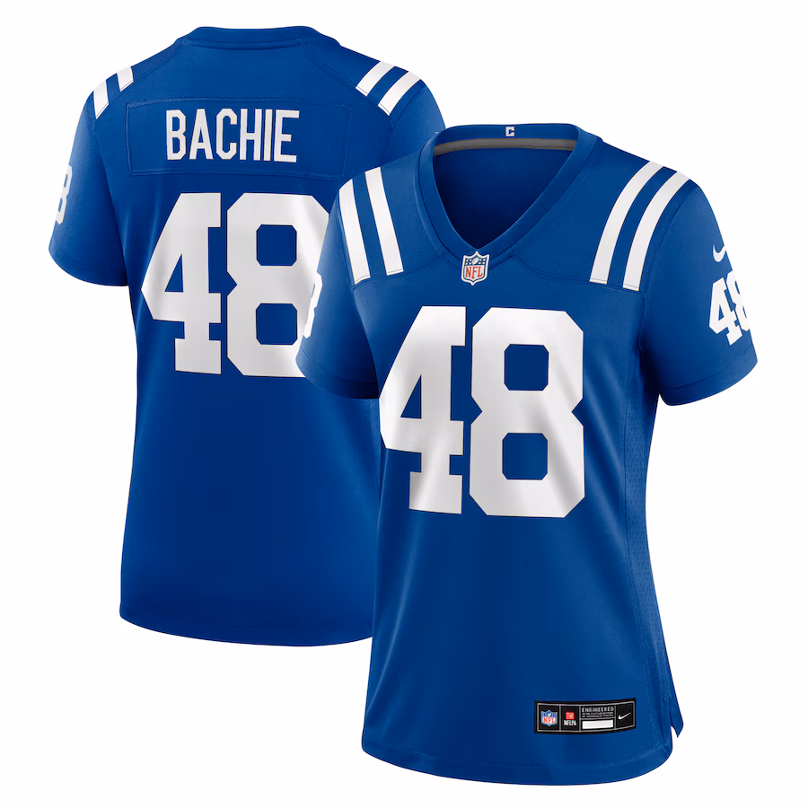 Women's Indianapolis Colts Joe Bachie Nike Royal Team Game Jersey
