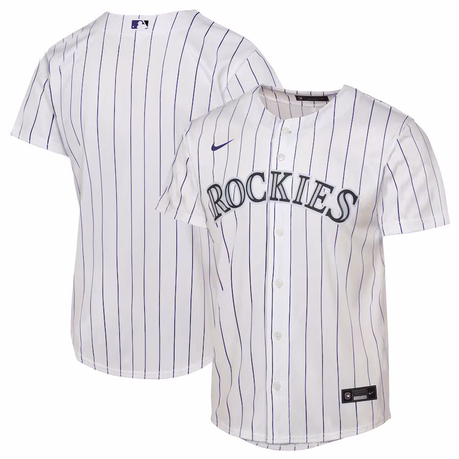 Youth Colorado Rockies Nike White Home Replica 2.0 Jersey