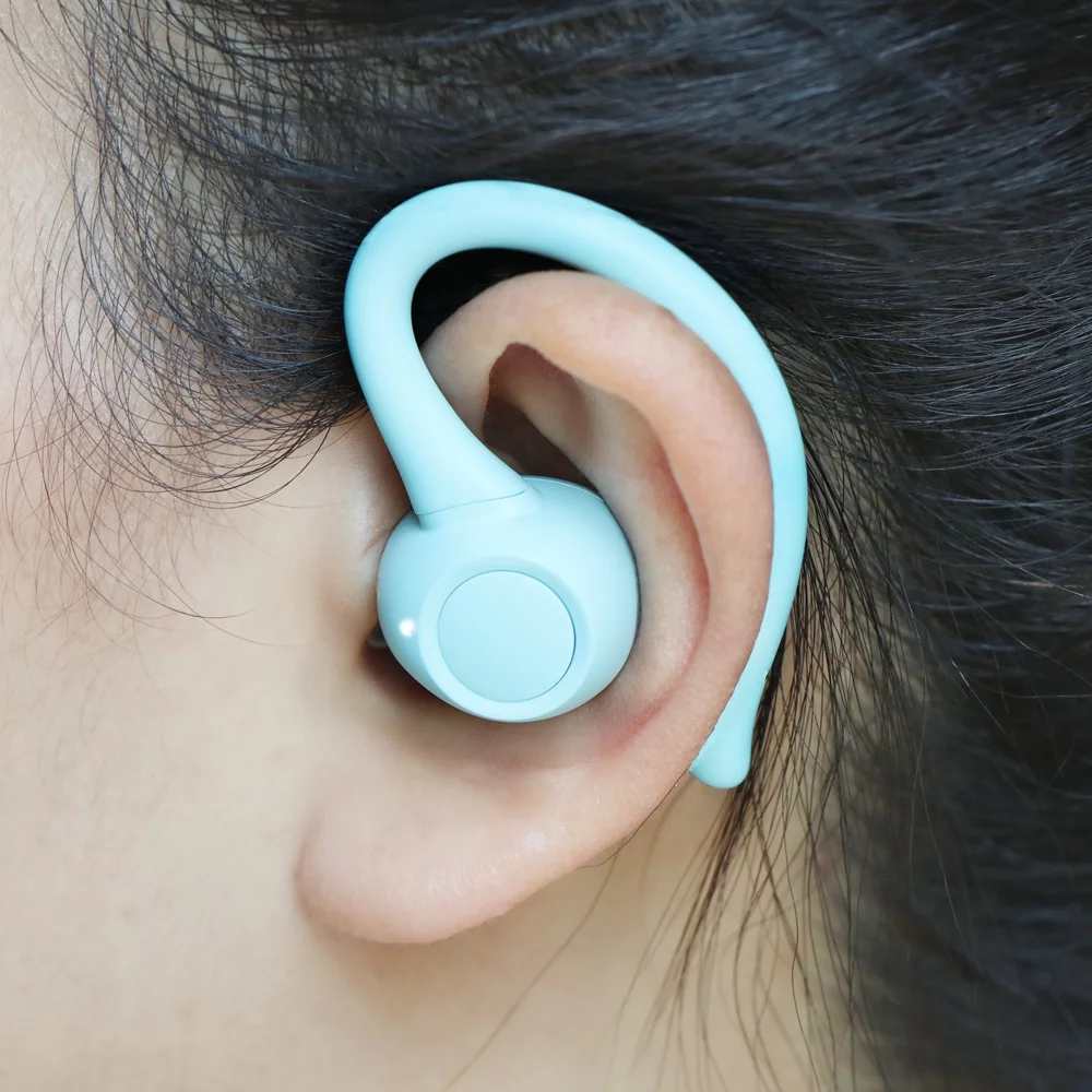 onn. Bluetooth True Wireless Earbuds with Earhook for Sport, Aqua - Curated Treasures Market