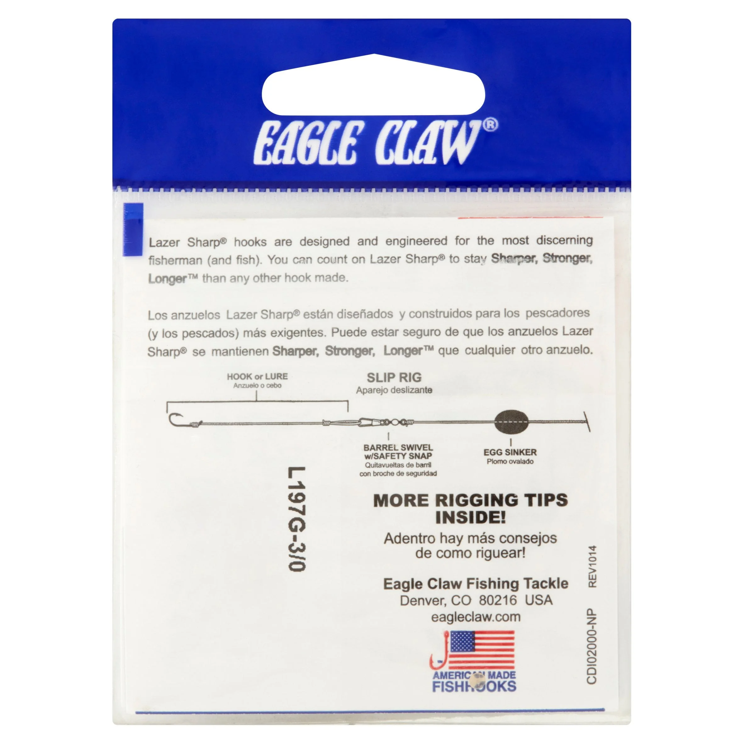 Lazer Sharp L197GH-3/0 Circle Hook, Sea Guard, Size 3/0