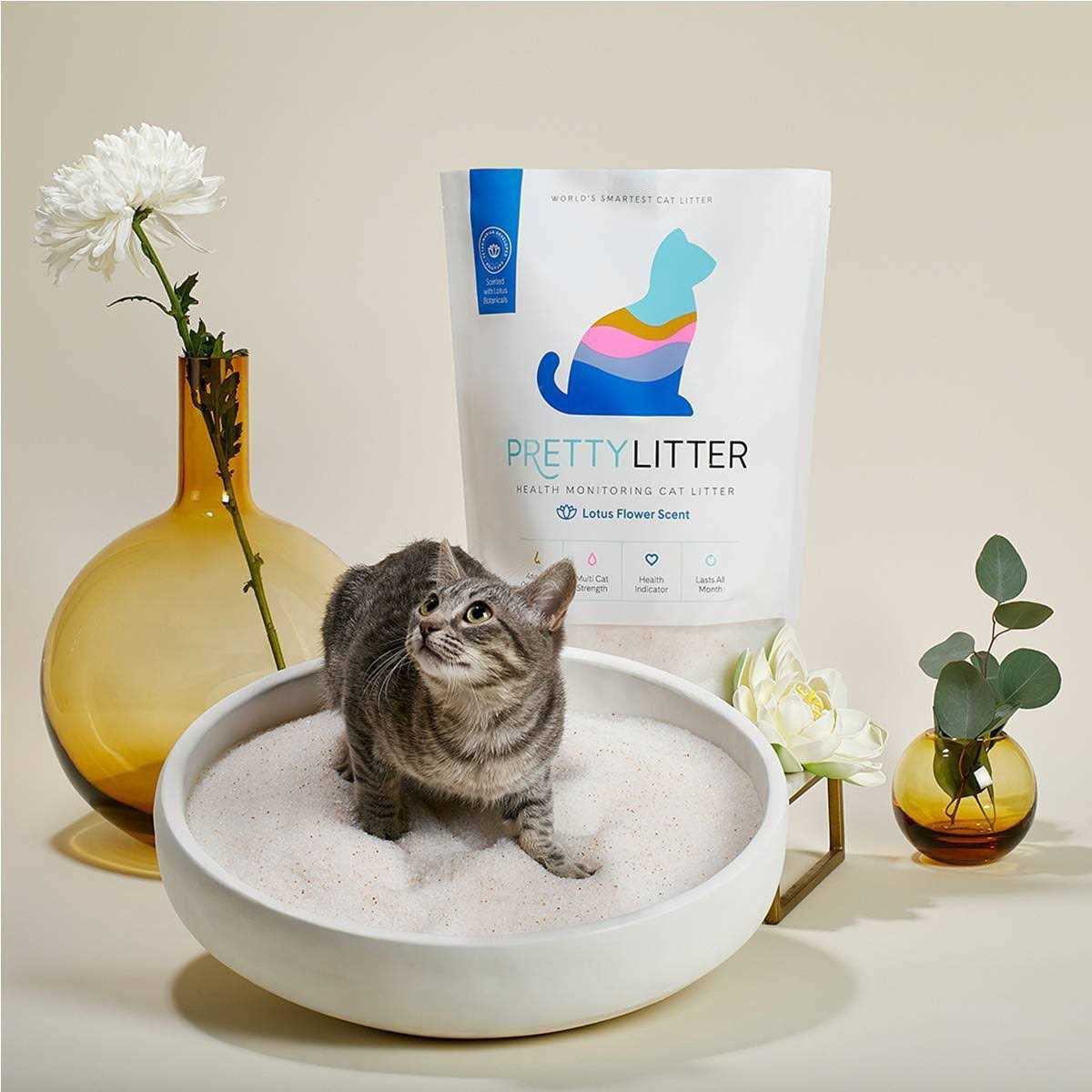 PrettyLitter Lotus Flower Health Monitoring Cat Litter