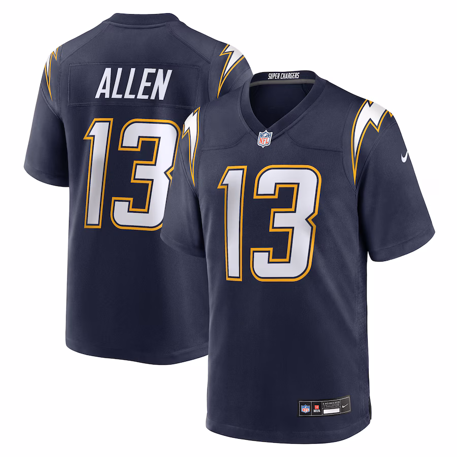 Men's Los Angeles Chargers Keenan Allen Nike Navy Alternate 2 Super Chargers Game Jersey