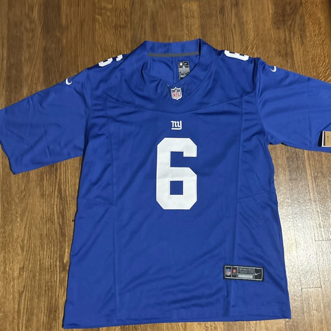 Men's New York Giants Jaxson Dart Nike Royal Team Vapor F.U.S.E. Stitched Limited Jersey
