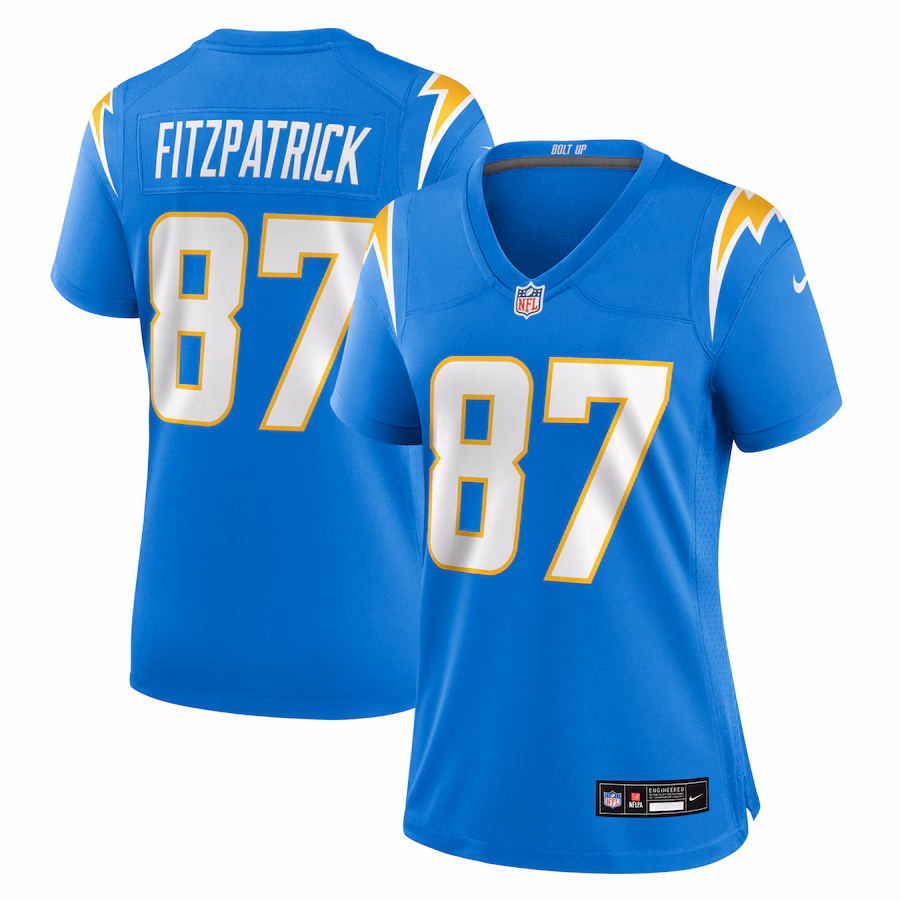 Women's Los Angeles Chargers Dez Fitzpatrick Nike Powder Blue Team Game Jersey