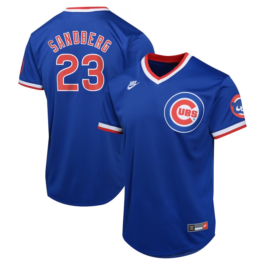 Youth Chicago Cubs Ryne Sandberg Nike Royal Cooperstown Collection Limited Jersey