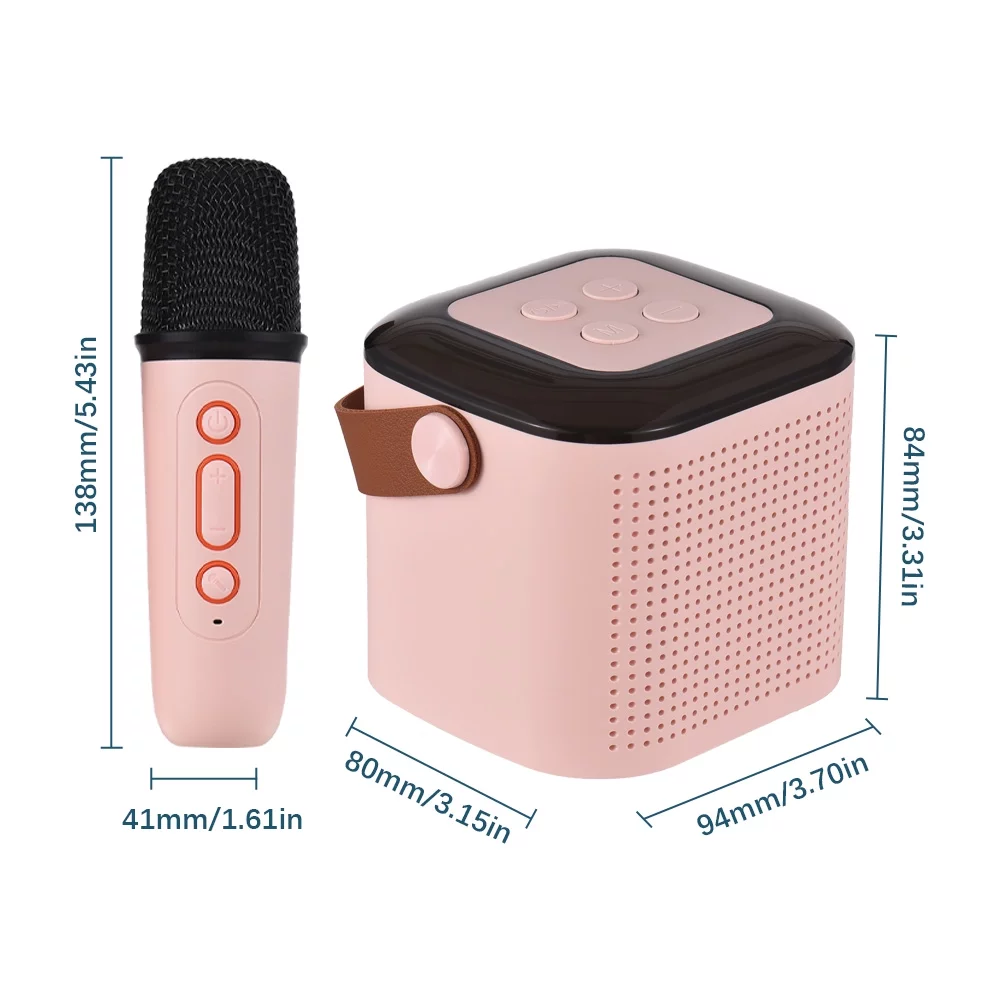 Tomshoo Wireless Karaoke Microphone & Sound Box Set Home Party Singing Fun - Curated Treasures Market