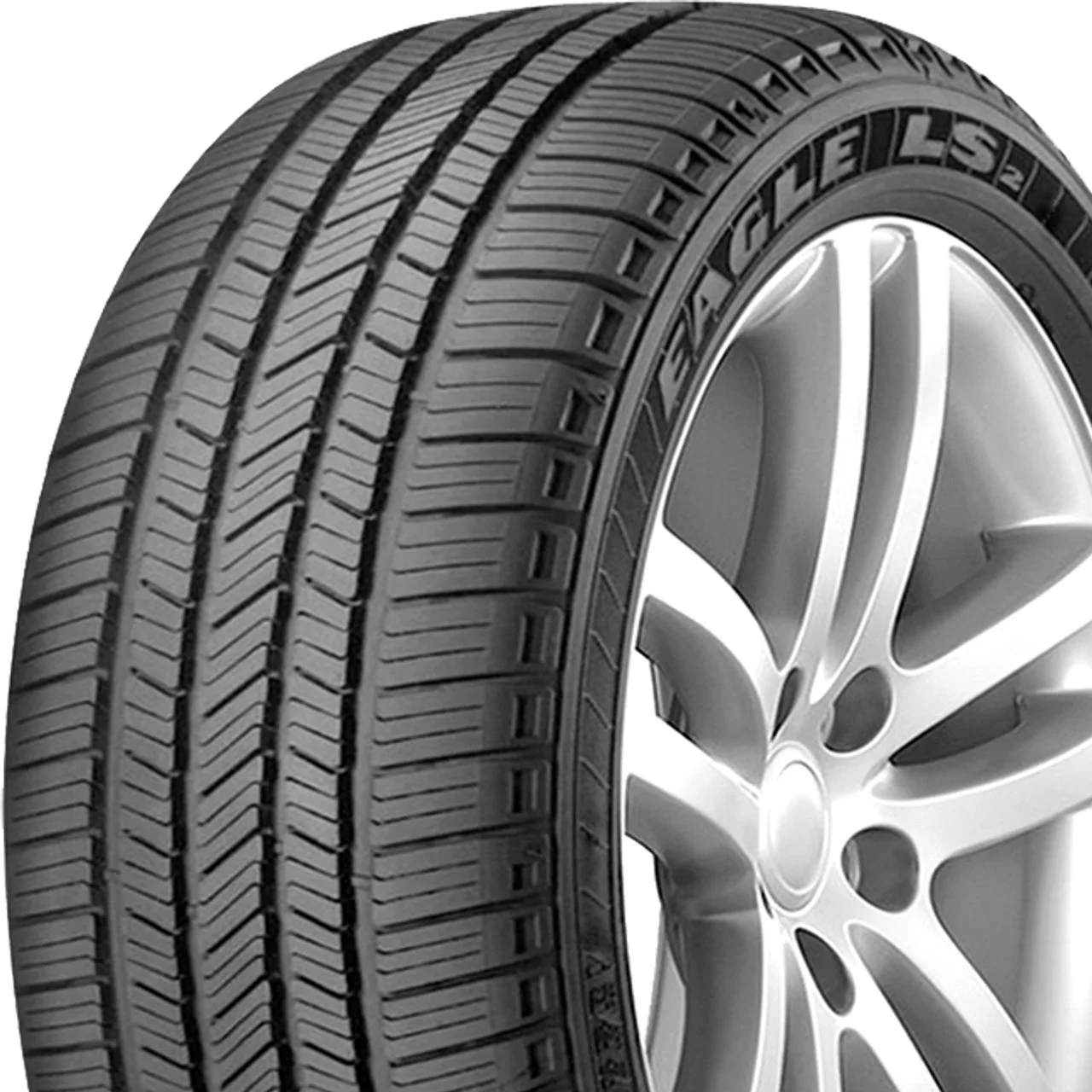 2 New Goodyear EAGLE LS2 All-Season Tires - 225/55R17 97H Fits: 2016-19 Chevrolet Malibu Hybrid, 2015 Chevrolet Malibu LT