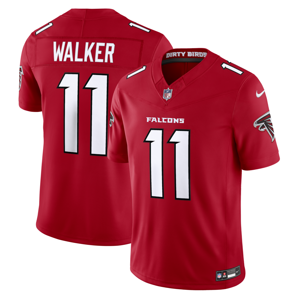 Men's Atlanta Falcons Jalon Walker Nike Red Vapor F.U.S.E. Sewn Down Limited Jersey