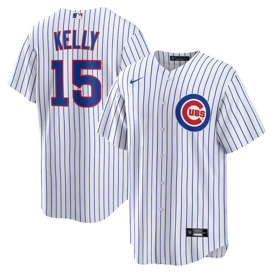 Men's Chicago Cubs Carson Kelly Nike White Home Replica Jersey
