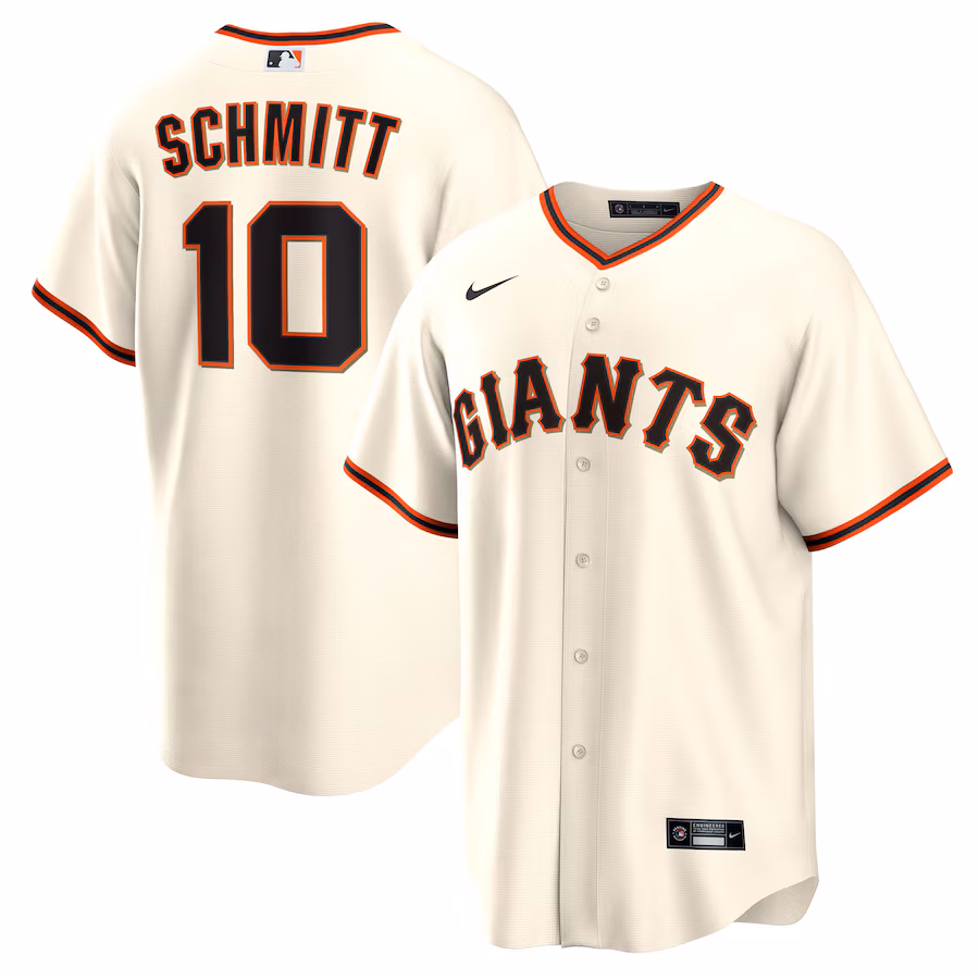 Men's San Francisco Giants Casey Schmitt Nike Cream Home Replica Jersey