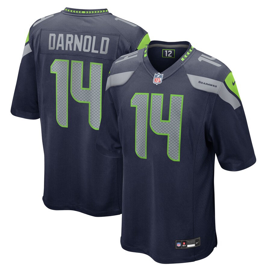 Men's Seattle Seahawks Sam Darnold Nike  College Navy Team Game Jersey