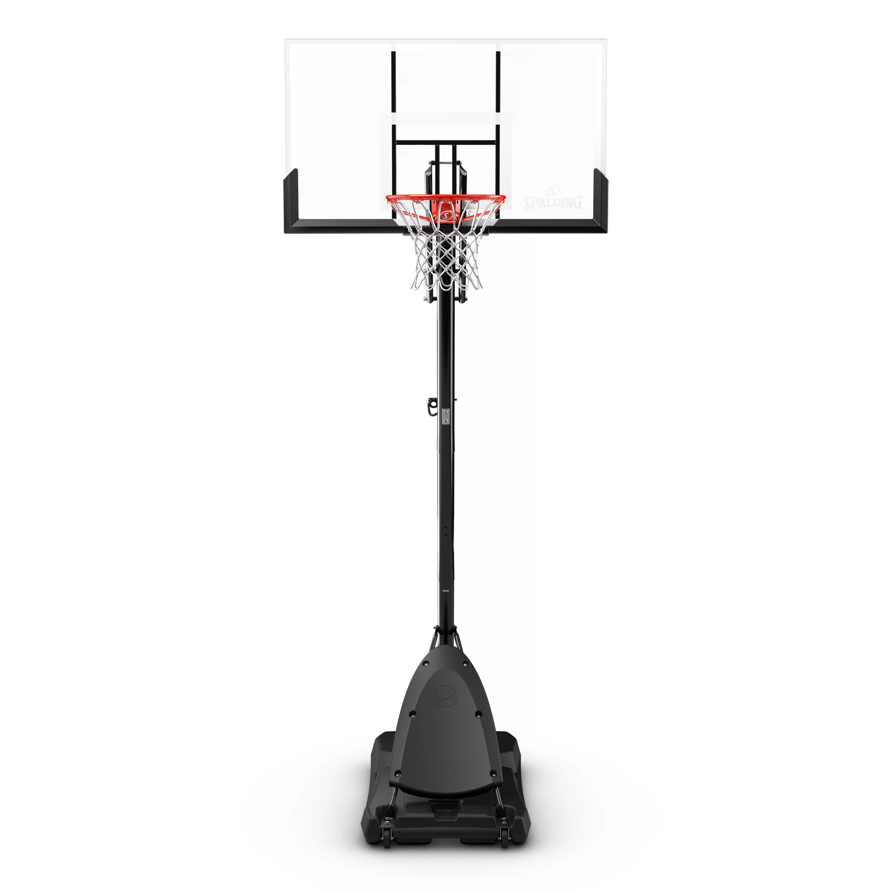 Spalding 54 inch Shatter-proof Polycarbonate Exacta Height? Portable Basketball Hoop System