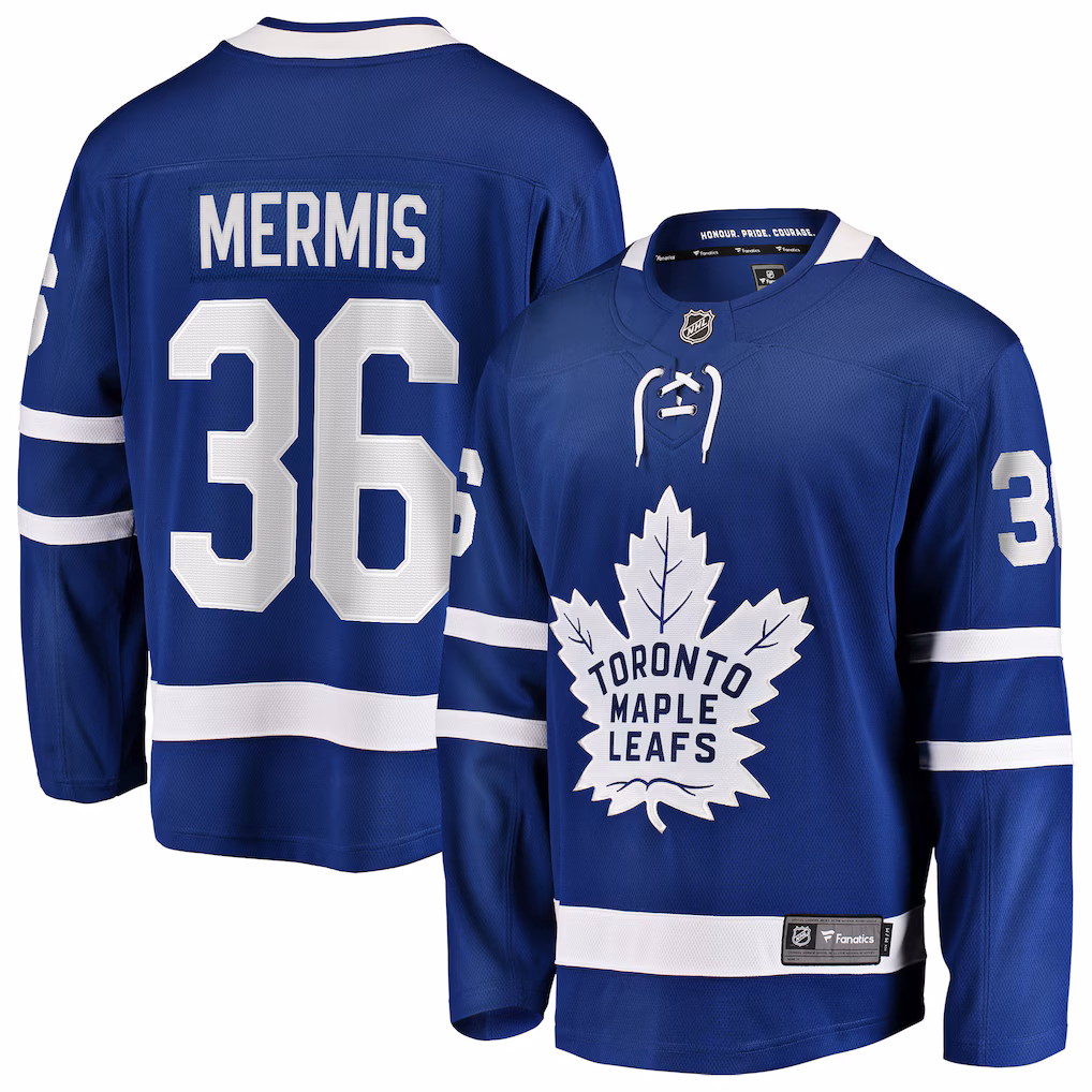 Men's Toronto Maple Leafs Dakota Mermis Fanatics Blue Home Breakaway Jersey
