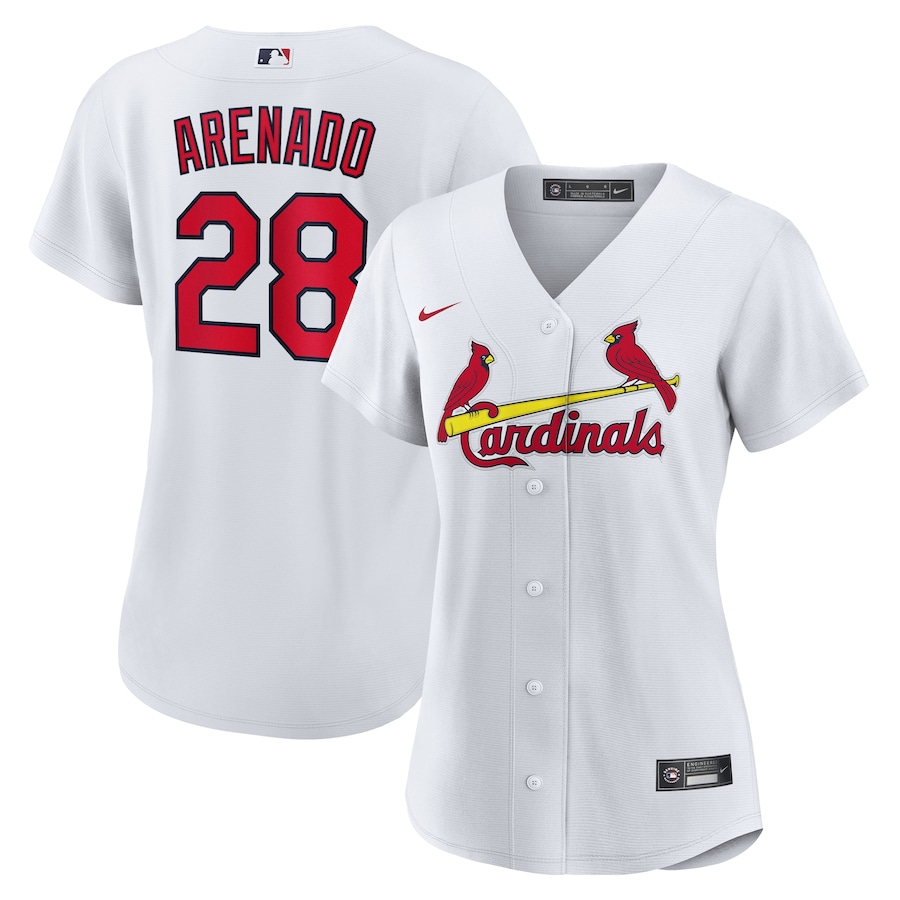 Women's St. Louis Cardinals Nolan Arenado Nike White Home Replica Jersey