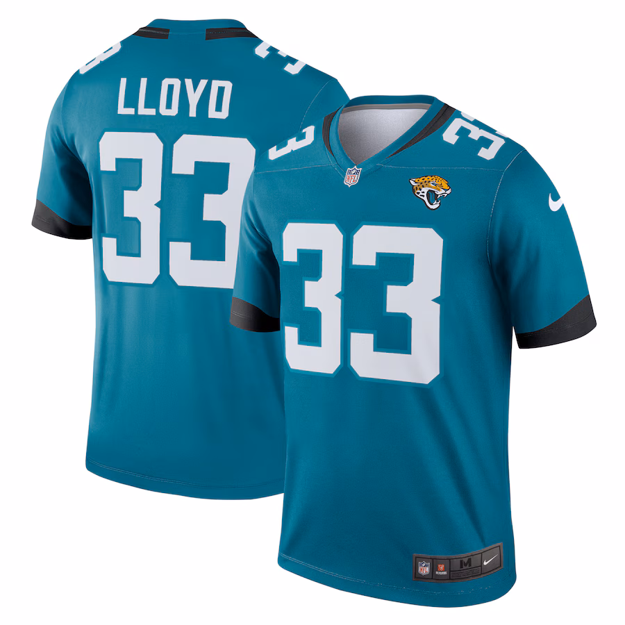 Men's Jacksonville Jaguars Devin Lloyd Nike Teal Legend Player Performance Top
