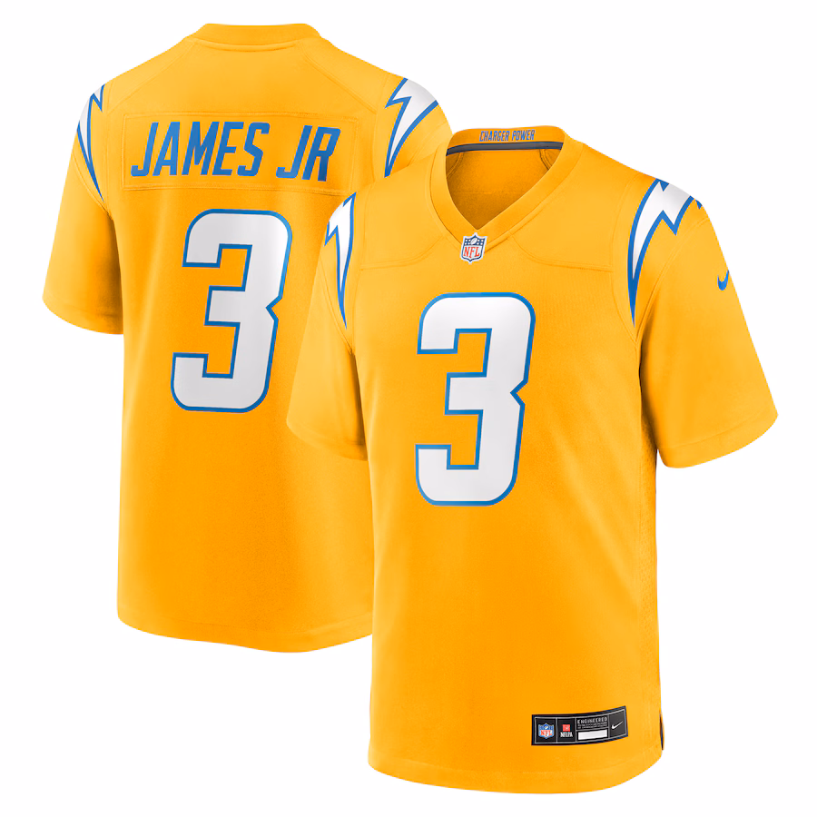Men's Los Angeles Chargers Derwin James Jr. Nike Gold Alternate Charger Power Game Player Jersey