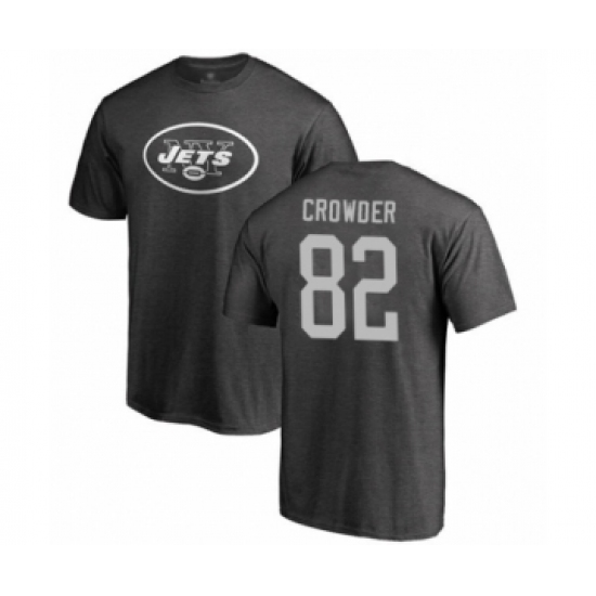 Football New York Jets #82 Jamison Crowder Ash One Color T-Shirt