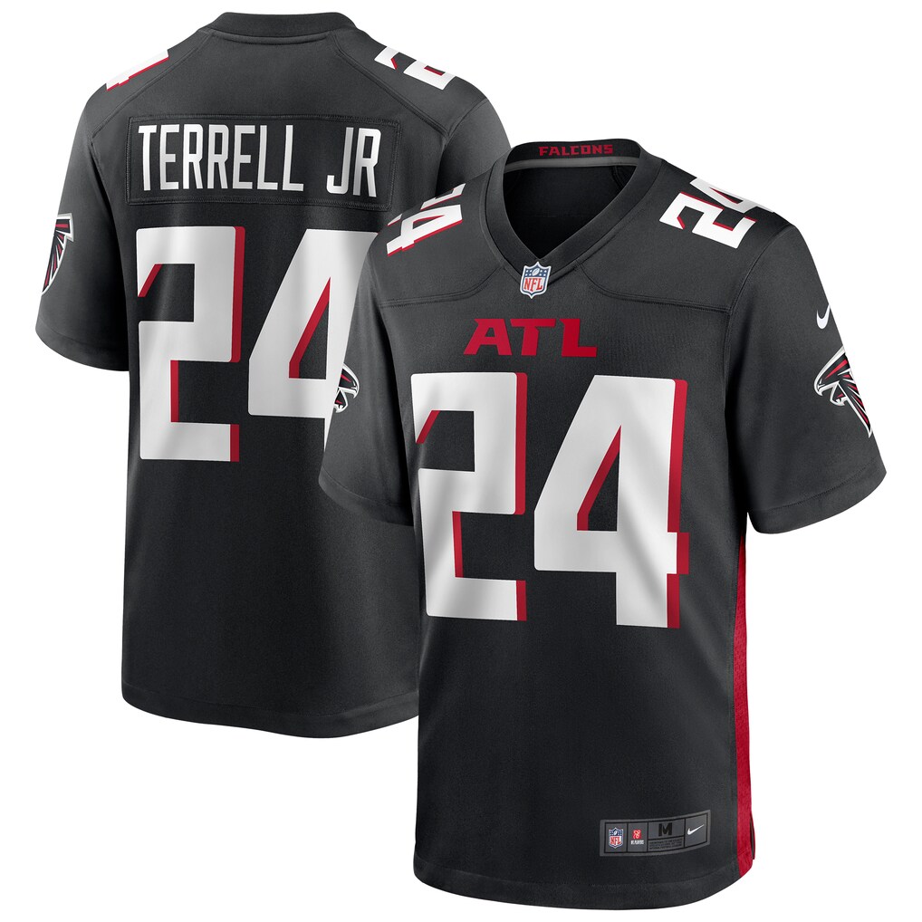 Men's Atlanta Falcons A.J. Terrell Nike Black Game Jersey