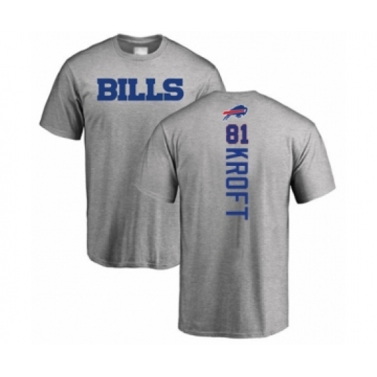 Football Buffalo Bills #81 Tyler Kroft Ash Backer T-Shirt