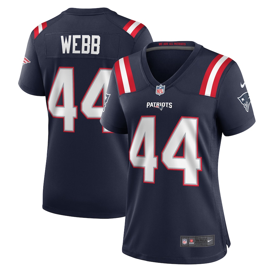 Women's New England Patriots Raleigh Webb Nike Navy Game Jersey