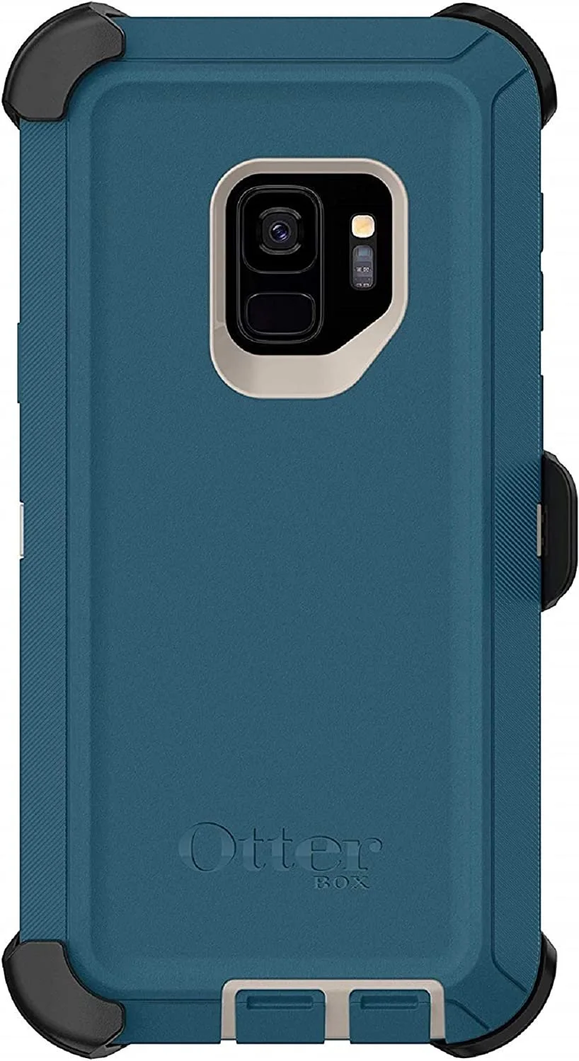 OtterBox Defender Series Case for Galaxy S9 Only - Holster Clip Included - Non-Retail Packaging - Big Sur Pale Beige/Corsair - Curated Treasures Market
