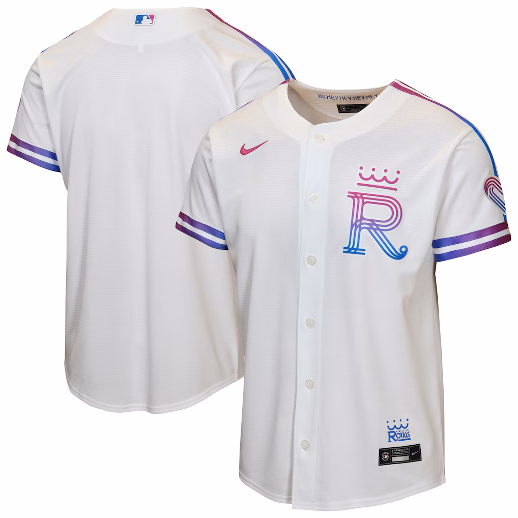 Youth Kansas City Royals Nike White 2026 City Connect Stadium Jersey