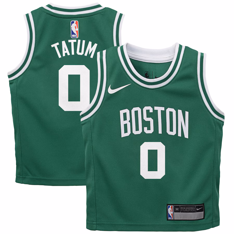 Preschool Boston Celtics Jayson Tatum Nike Green Swingman Player Jersey - Icon Edition