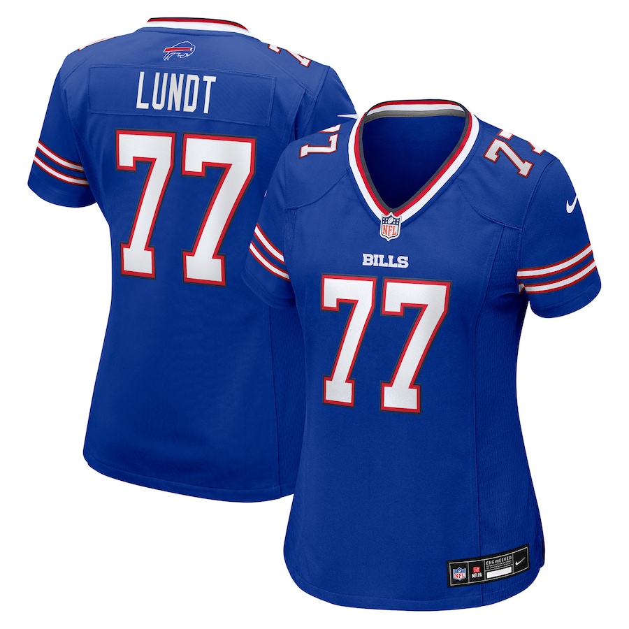 Women's Buffalo Bills Chase Lundt Nike Royal Team Game Jersey