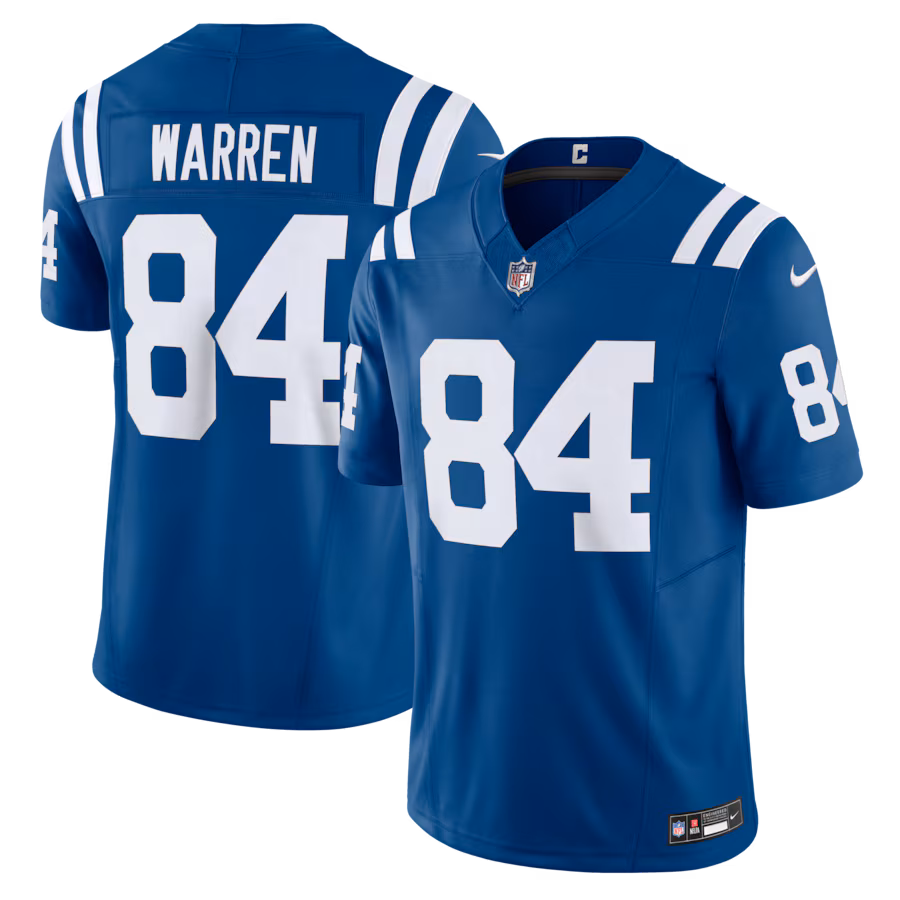 Men's Indianapolis Colts Tyler Warren Nike Royal Team Vapor F.U.S.E. Limited Jersey
