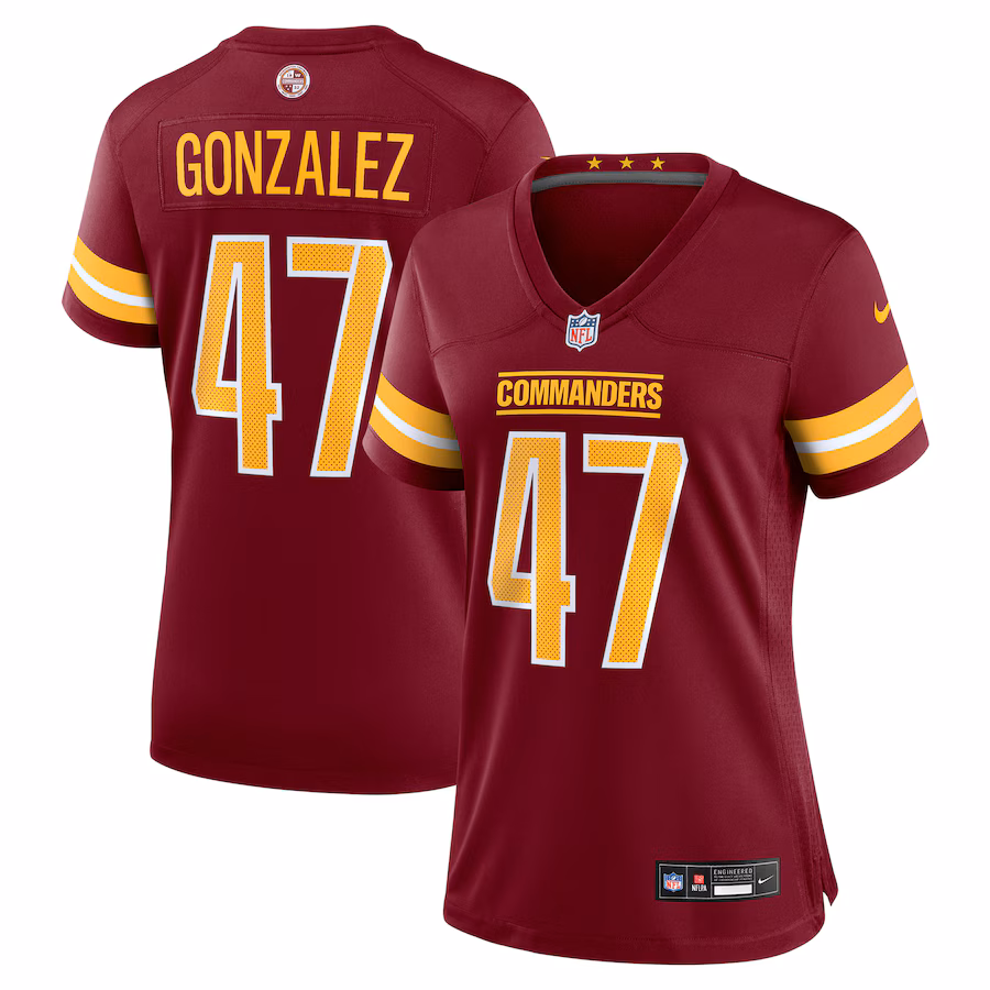 Women's Washington Commanders Zane Gonzalez Nike Burgundy Team Game Jersey