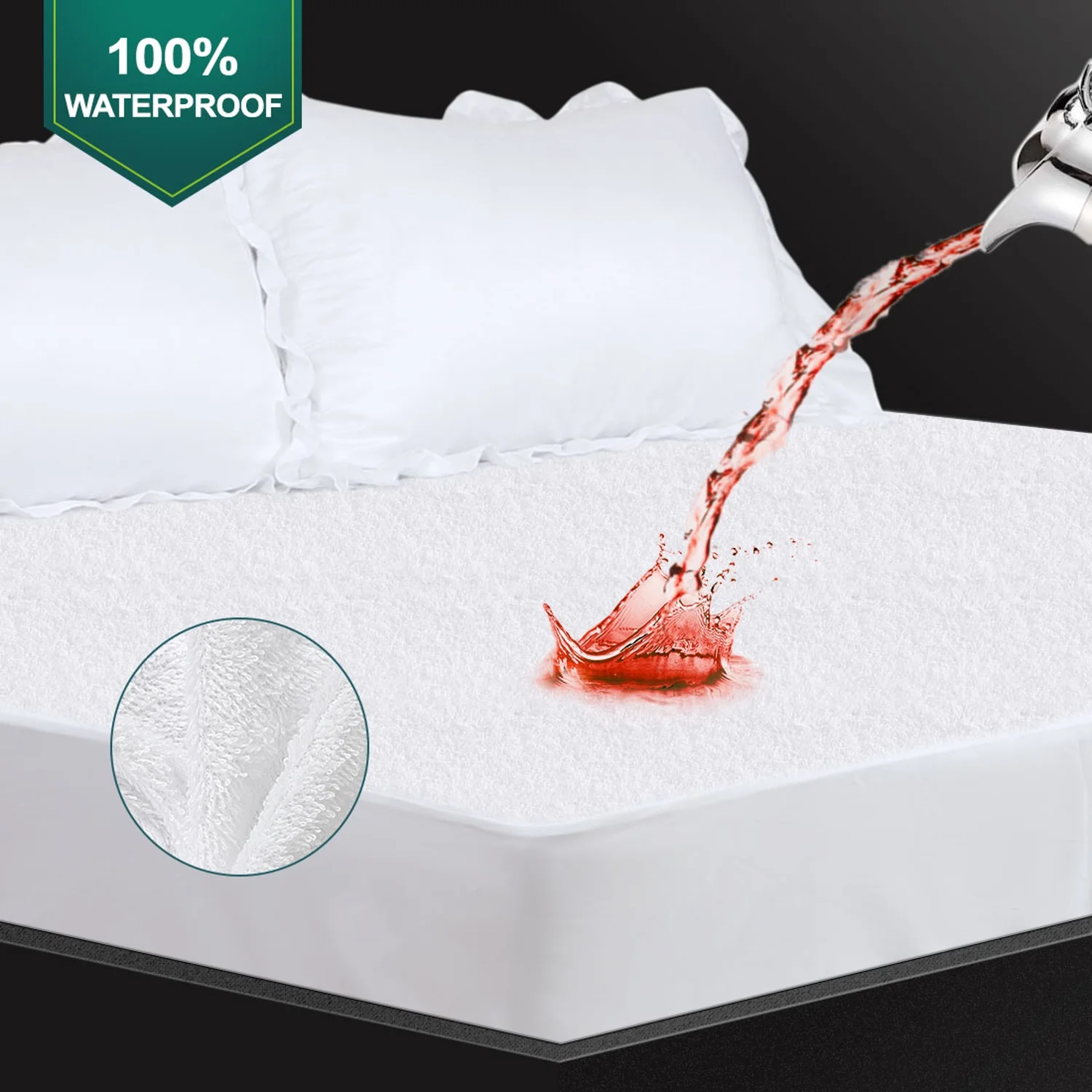REGALWOVEN Twin Fitted Sheet Soft Cotton Mattress Protector fits 14