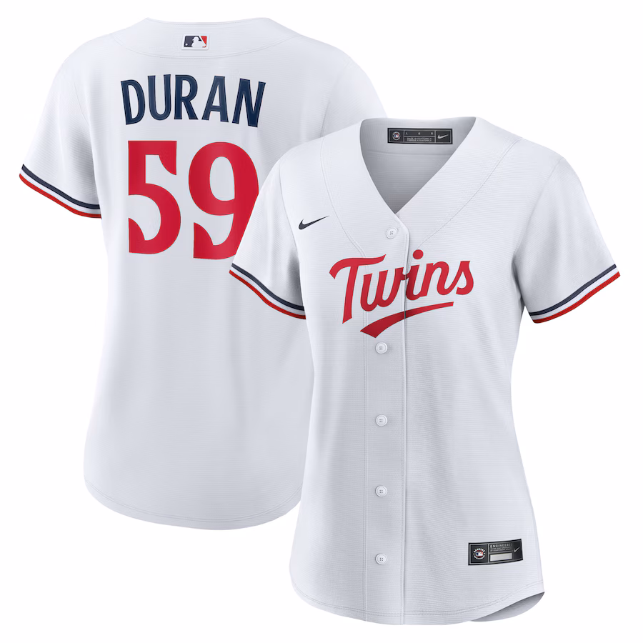 Women's Minnesota Twins Jhoan Duran Nike White Home Replica Jersey