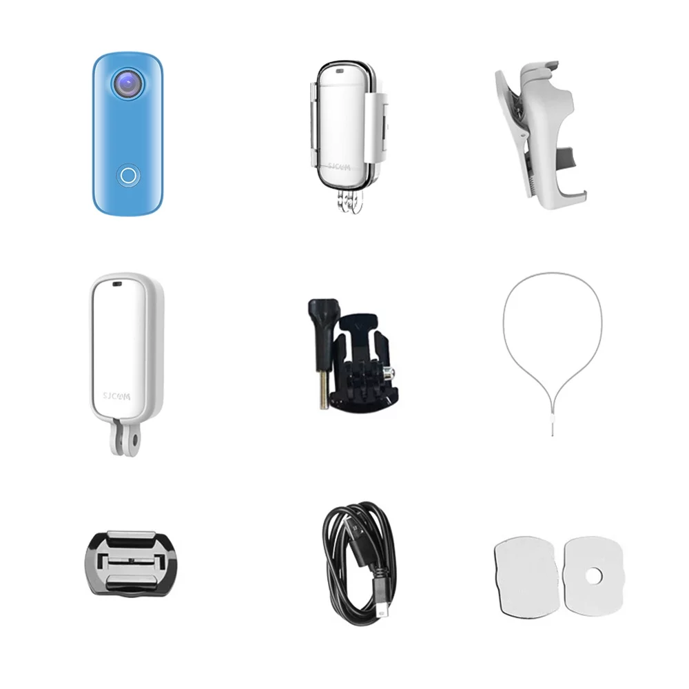 C100+ Mini 4K Action Camera with 30fps Video, 30M Water Resistance, Magnetic Body, Rechargeable Battery, WiFi Connectivity, APP Sharing, Includes Waterproof Case, Back Clip, and Lanyard - Curated Treasures Market