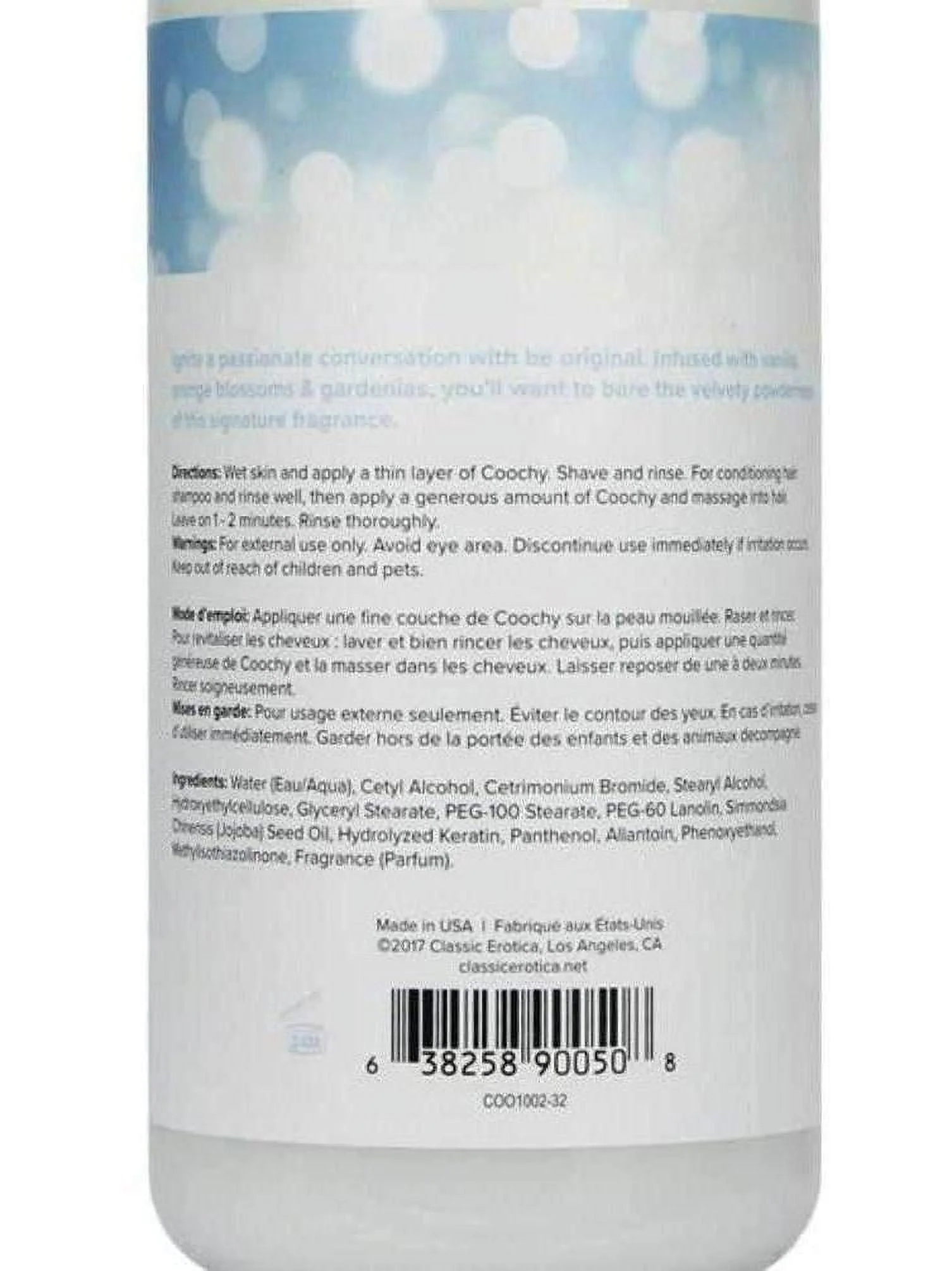 Coochy Shave Cream, Be Original, 32 Ounce