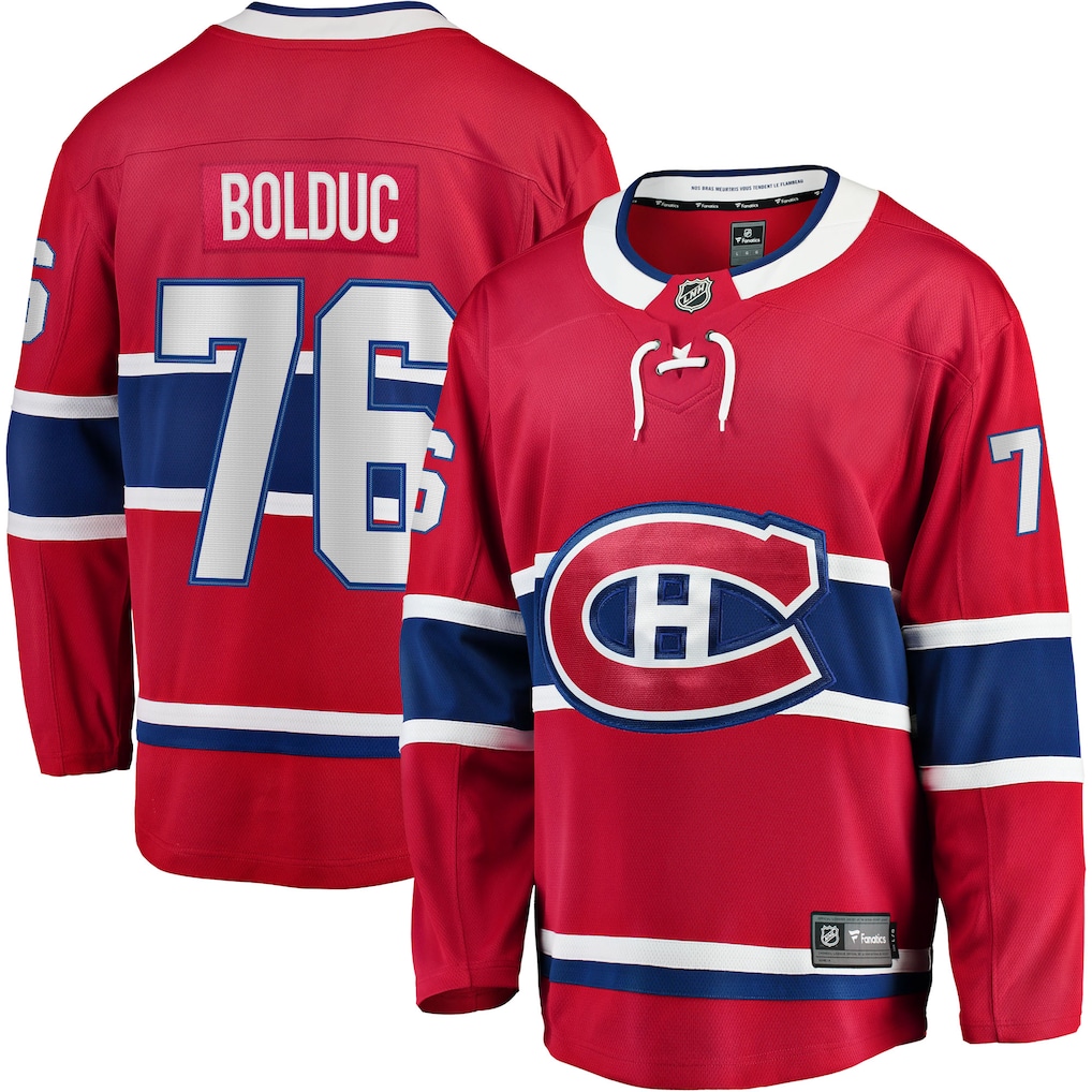 Men's Montreal Canadiens Zack Bolduc Fanatics Red Home Breakaway Jersey