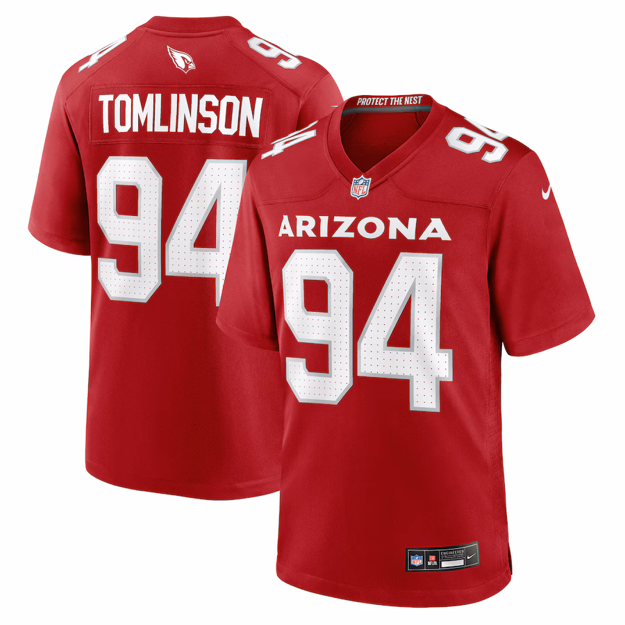 Men's Arizona Cardinals Dalvin Tomlinson Nike Cardinal Team Game Jersey