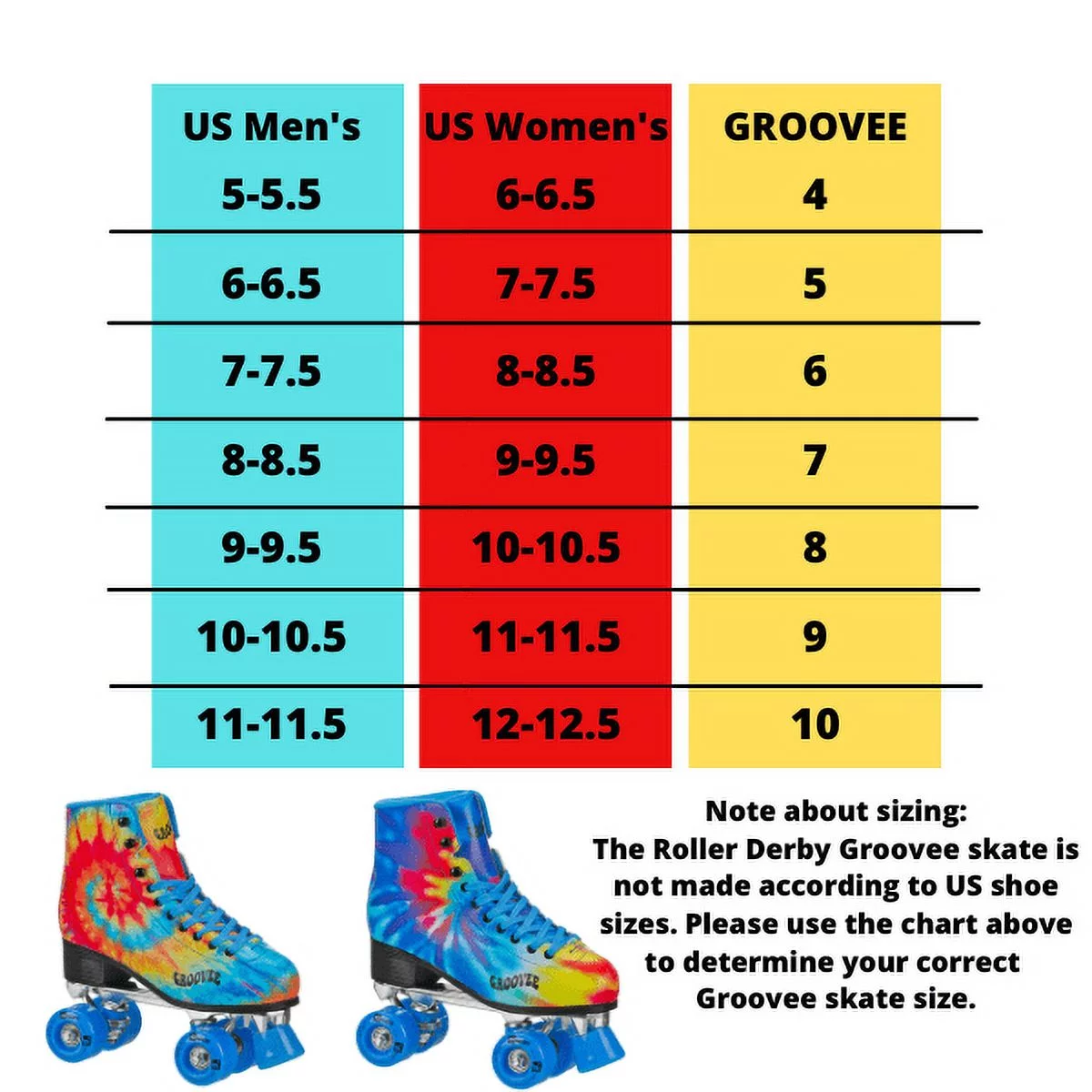 Roller Derby Groove Tie Dye Roller Skate - Curated Treasures Market