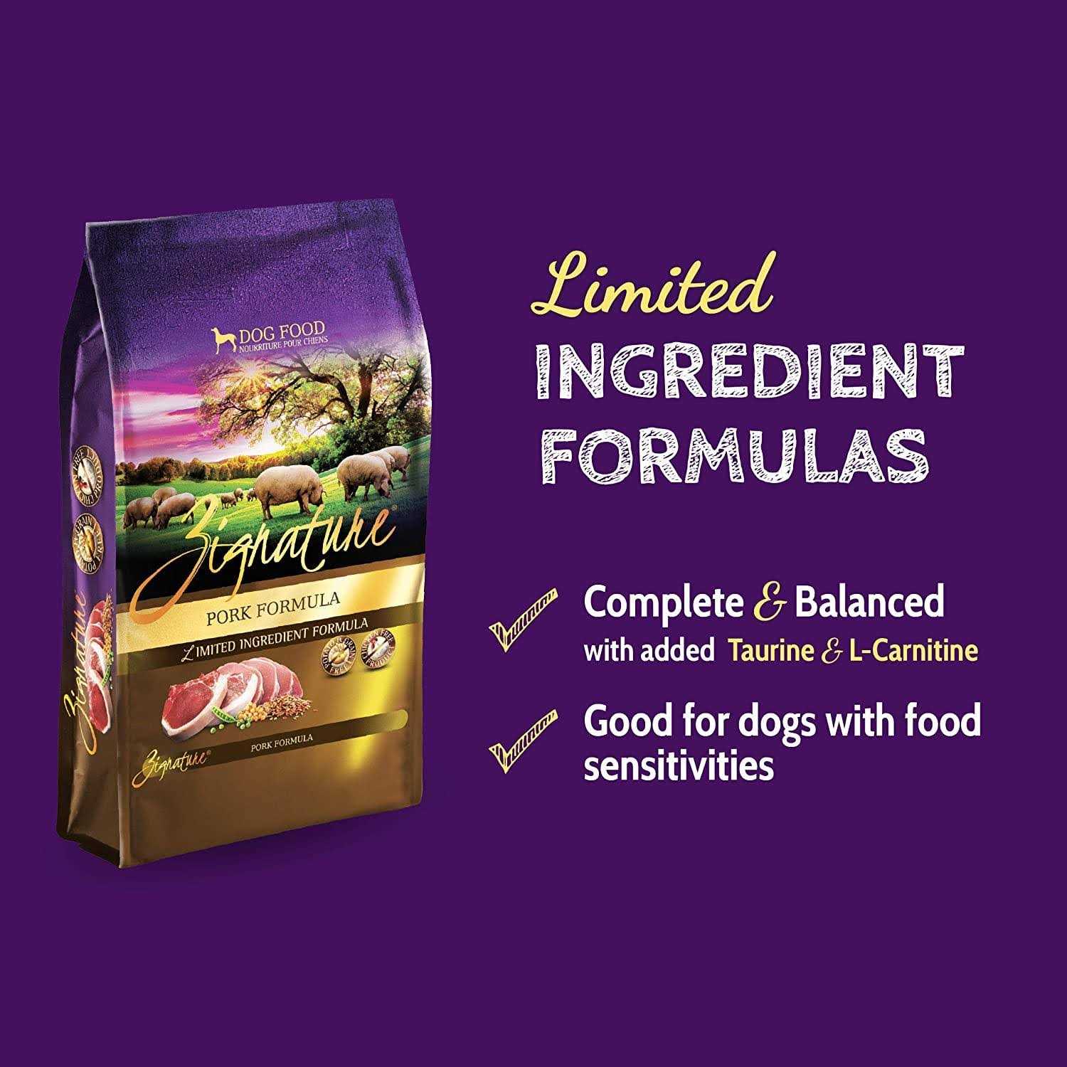 Zignature Limited Ingredient Pork Dry Formula Dog Food