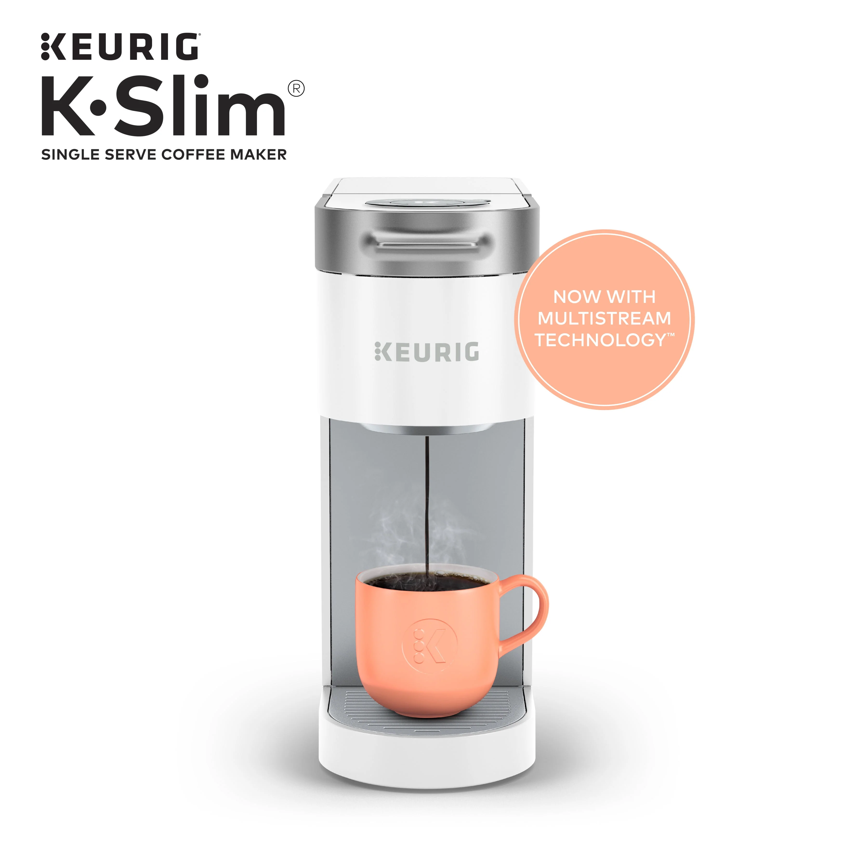 Keurig K-Slim Single-Serve K-Cup Pod Coffee Maker, Black