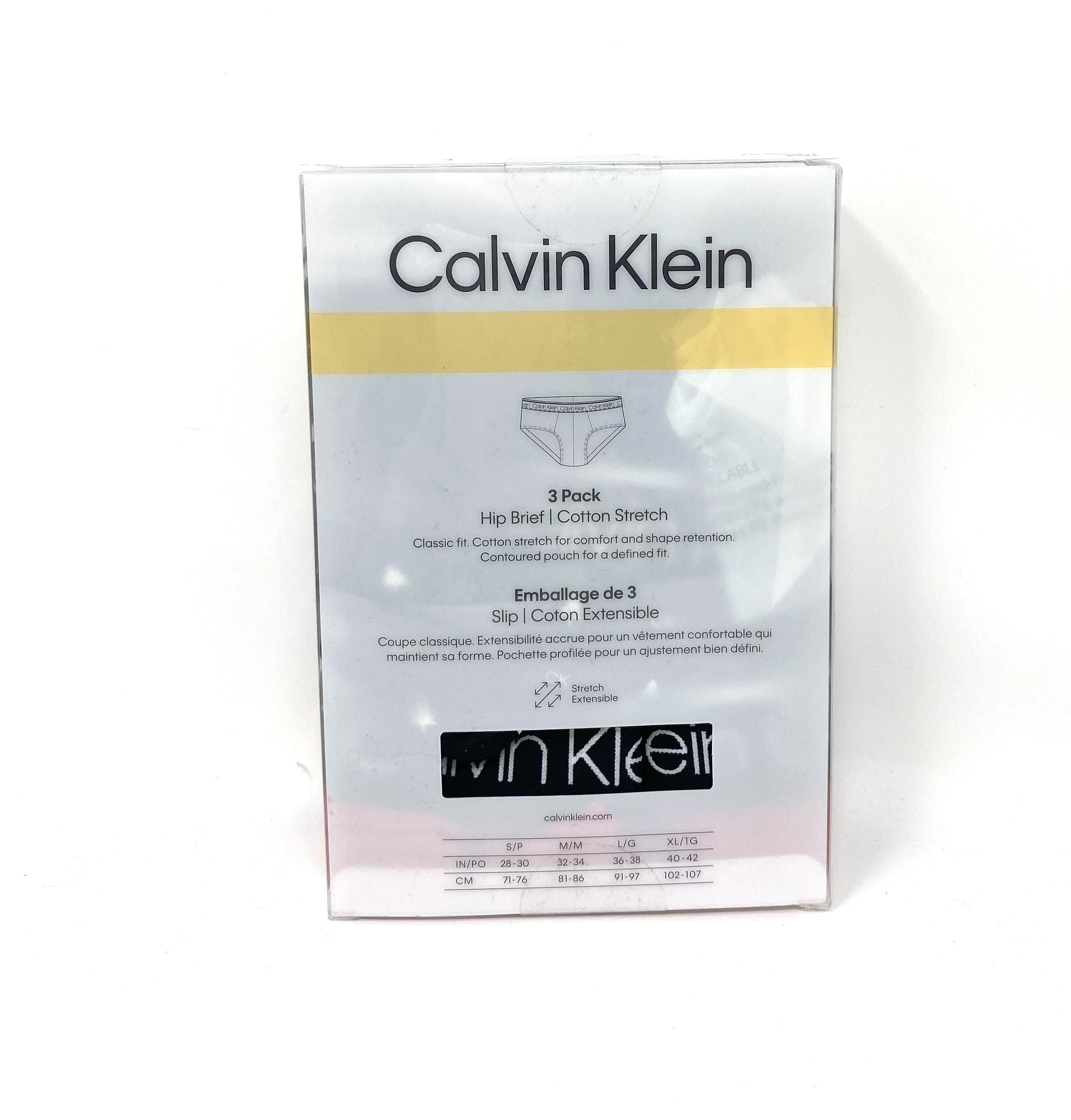 Calvin Klein 3 Pack Men's Size Underwear NP24200621 Cotton Stretch CK Hip Briefs - Curated Treasures Market