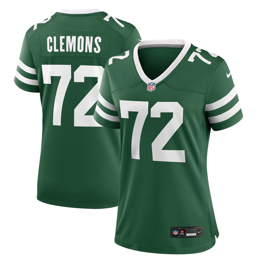 Women's New York Jets Micheal Clemons Nike Legacy Green Game Jersey