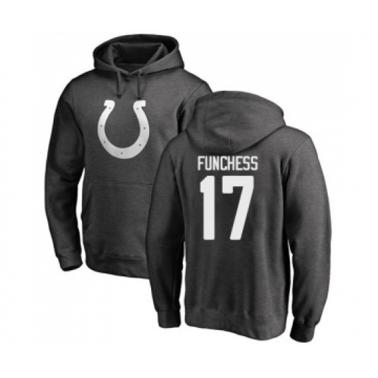 Football Indianapolis Colts #17 Devin Funchess Ash One Color Pullover Hoodie