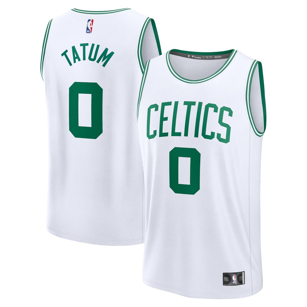 Youth Boston Celtics Jayson Tatum Fanatics White Fast Break Replica Jersey - Association Edition