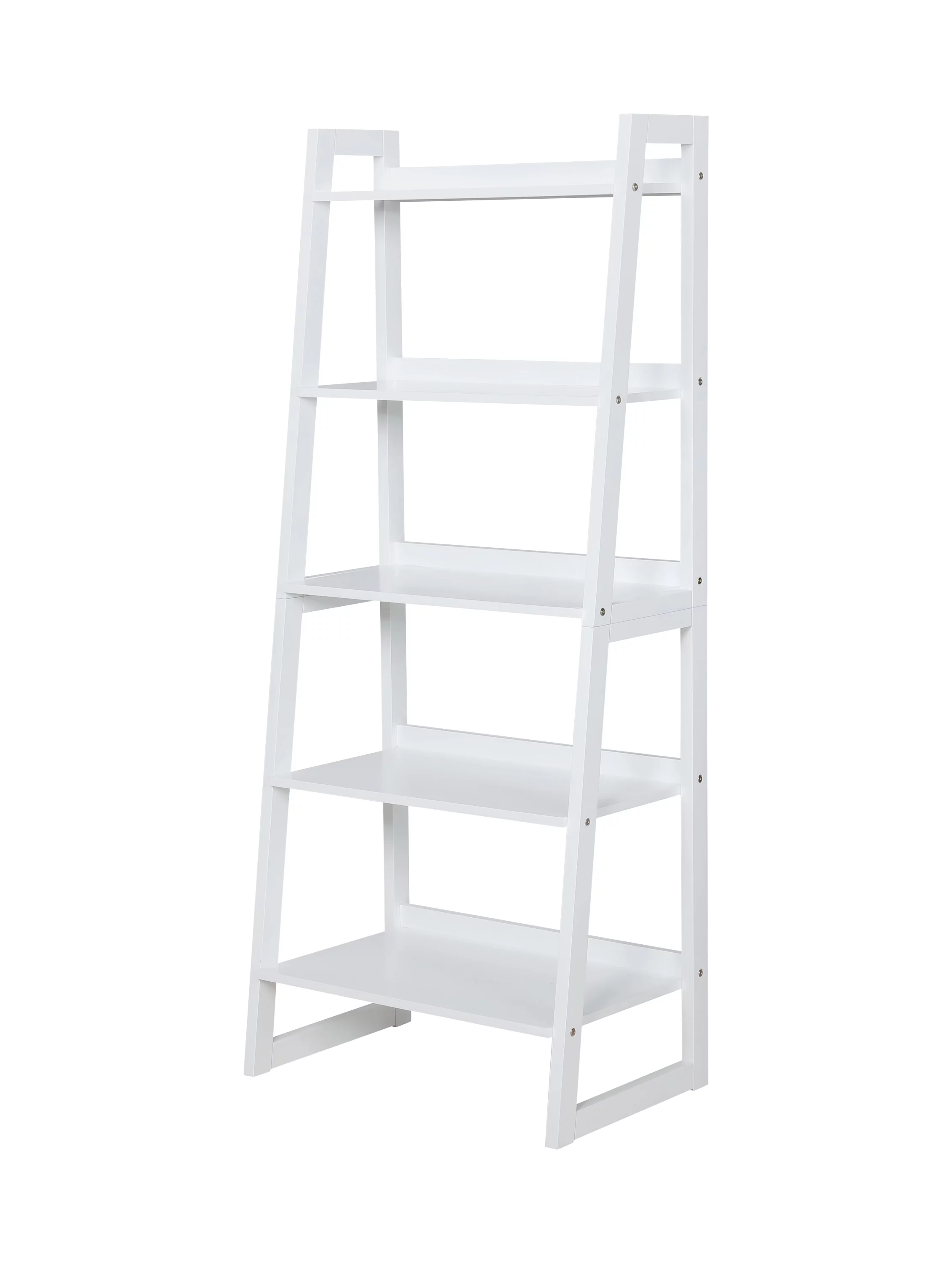 5-shelf Ladder Bookcase Cappuccino - Curated Treasures Market